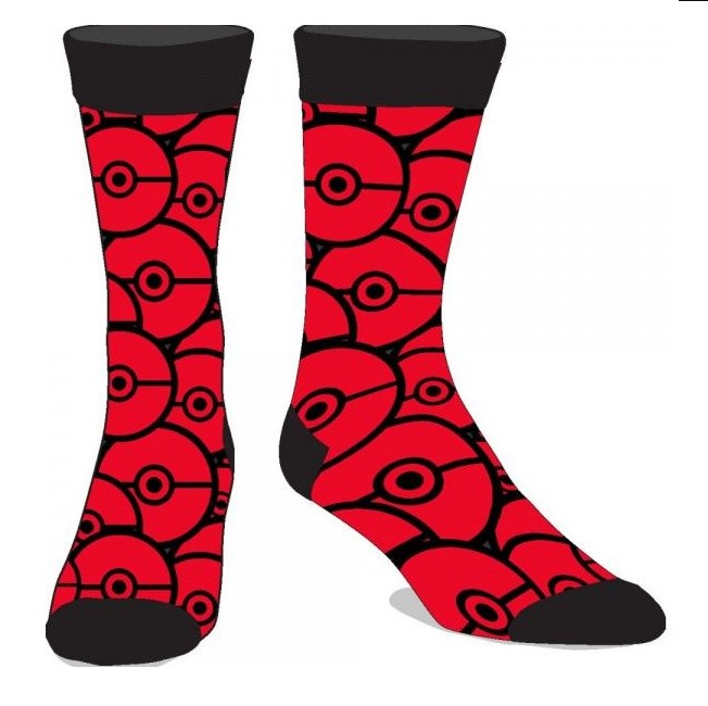 Pokemon: Pokeball - Crew Socks