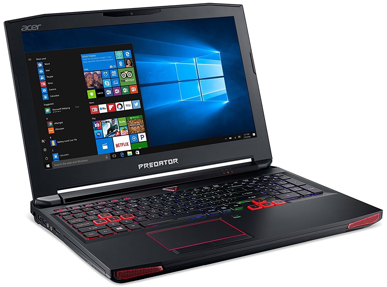 Acer Predator 17 G9-793-75LA 17.3" Gaming Laptop Intel Core i7-7700HQ, 32GB RAM, GTX 1070 8GB image