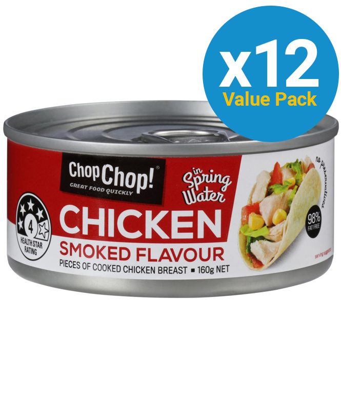 Chop Chop: Chicken Chunks - Smoked Flavour 85g (12 Pack)