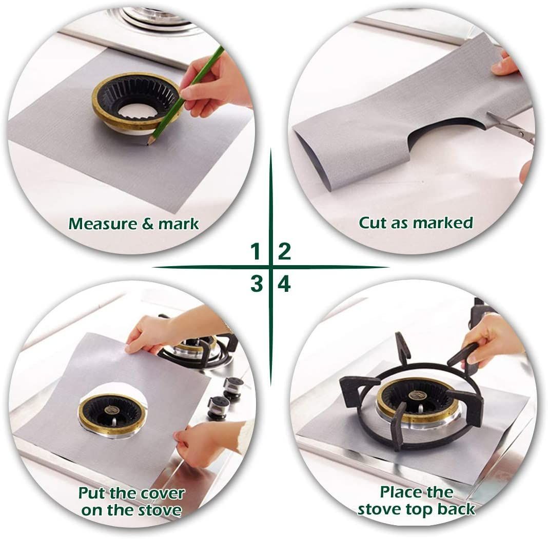 Reusable Foil Gas Hob Protector at Mighty Ape NZ