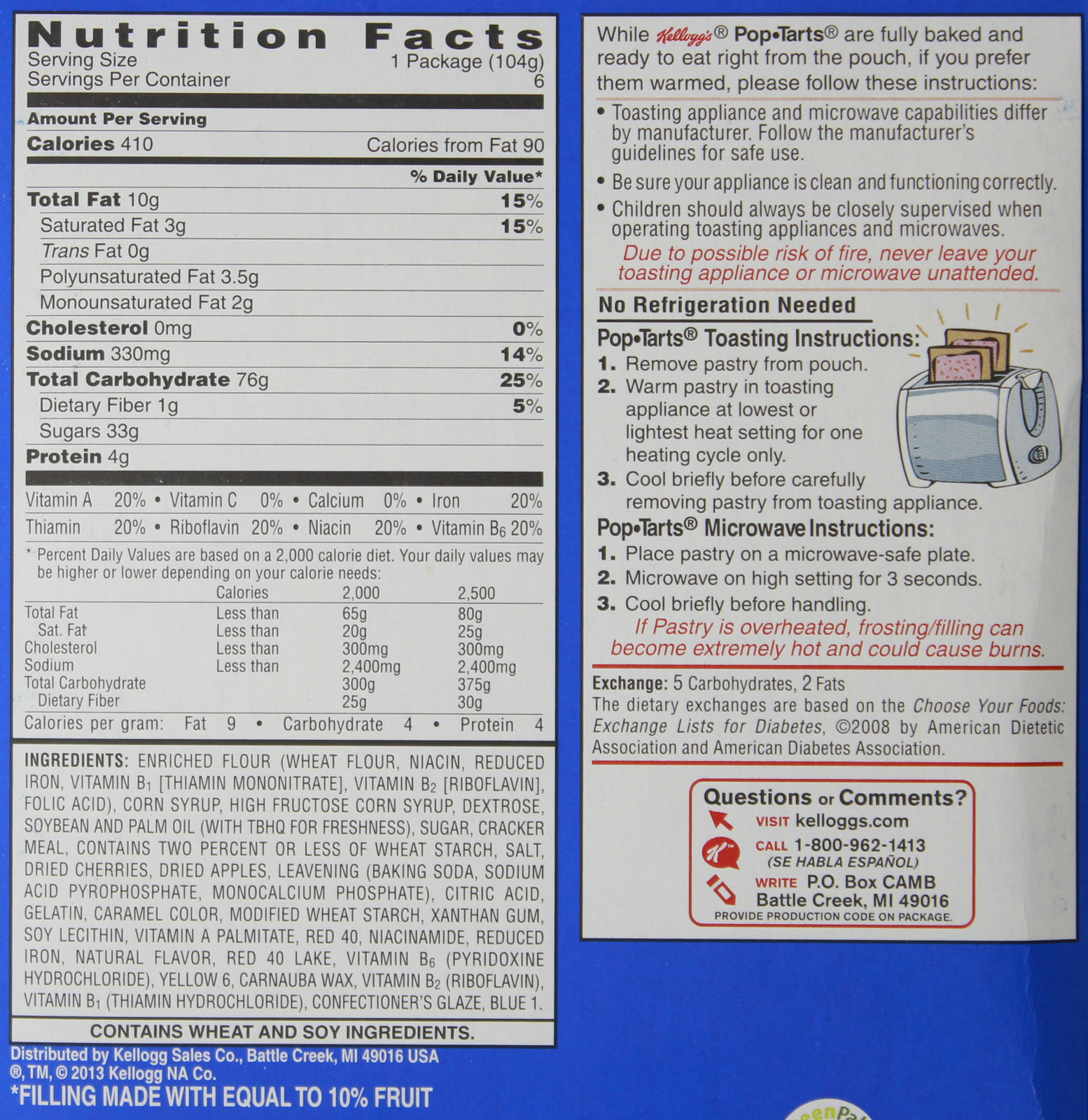 Kellogg's Pop Tarts Frosted Cherry image