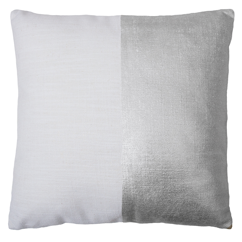 Bambury Block Cushion Cover (Silver)