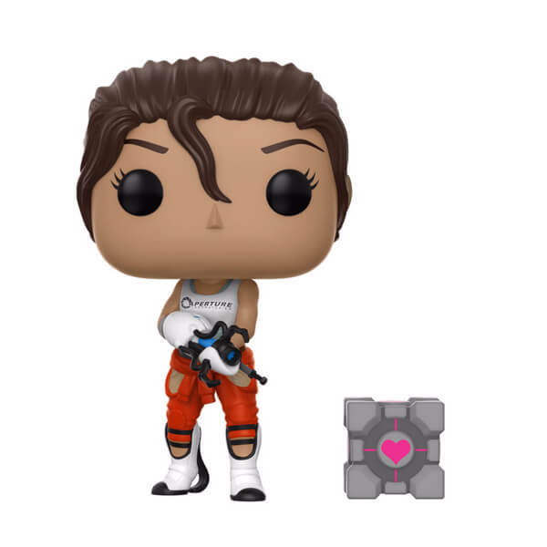 Chell (with Companion Cube) - Pop! Vinyl Figure image