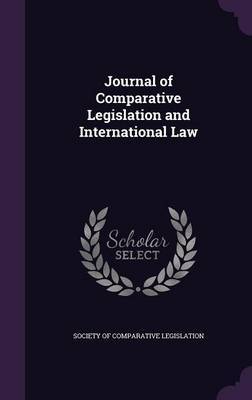 Journal of Comparative Legislation and International Law image