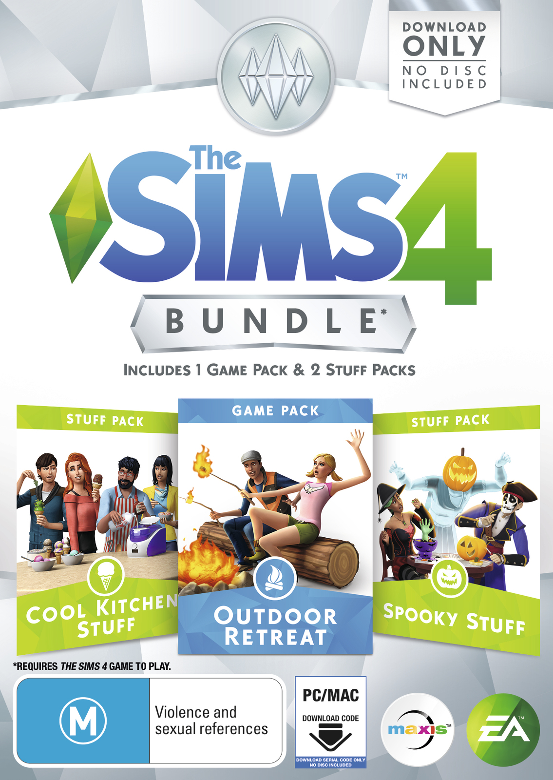 The Sims 4 Bundle Pack 2 (code in box) on PC