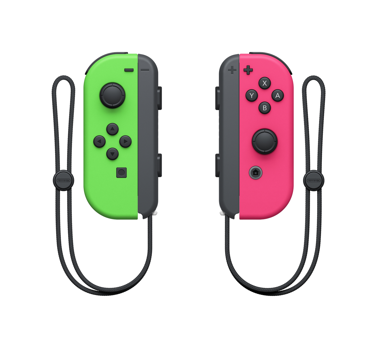 Nintendo Switch Joy-Con Neon Green/ Neon Pink Controller Set on Switch