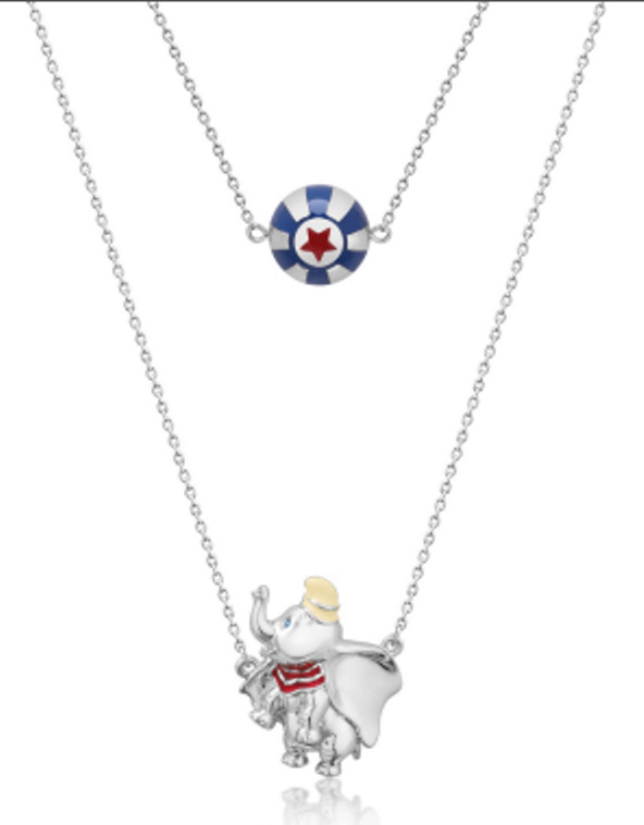 Couture Kingdom: Disney Dumbo Circus Ball Necklace - White Gold