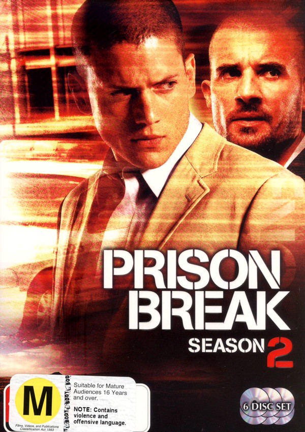 Prison Break Second Season 2 Complete - 6 X DVD Spanish English - 3t for sale online