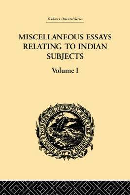 Miscellaneous Essays Relating to Indian Subjects by Brian Houghton Hodgson image