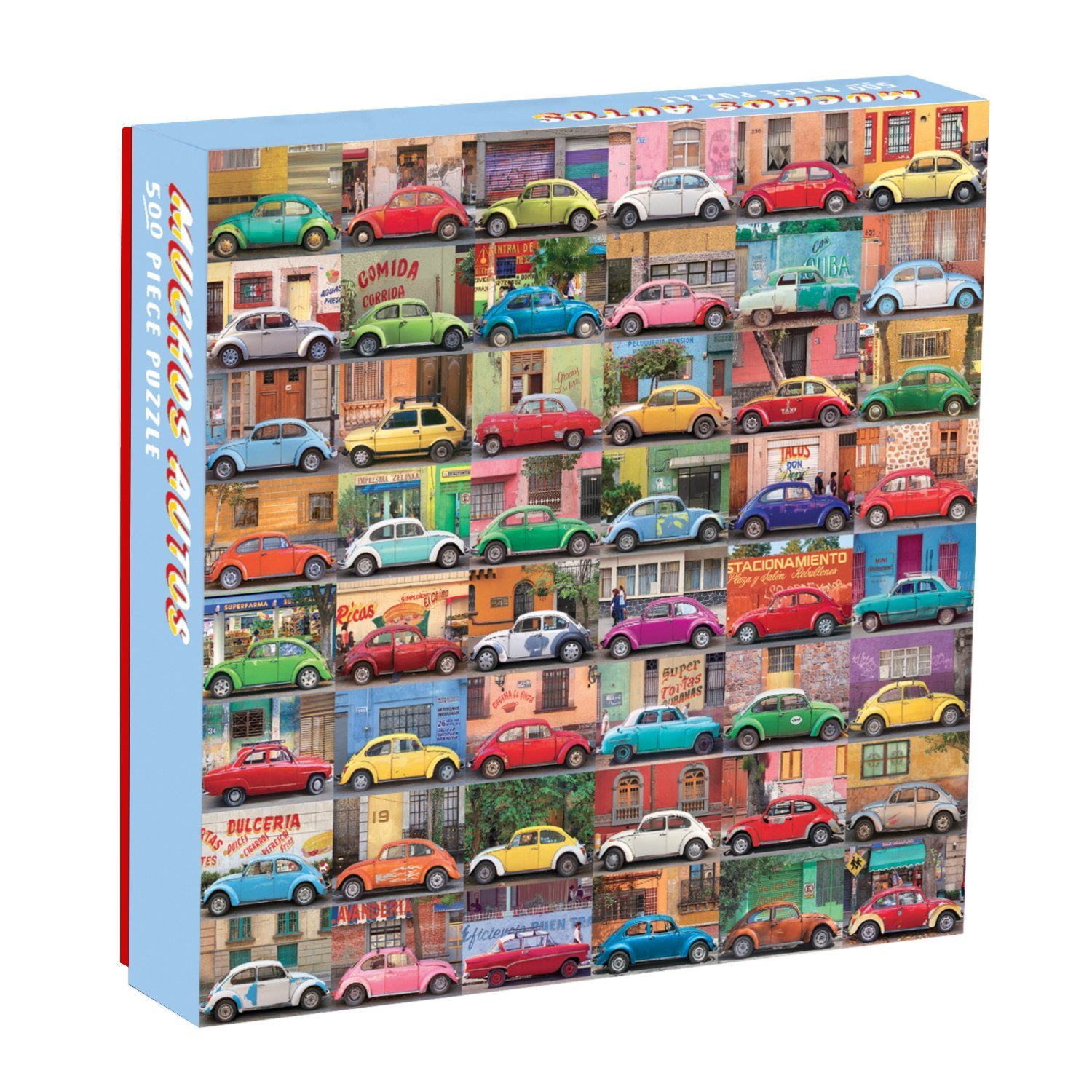 Galison: 500 Piece Puzzle - Muchos Autos image