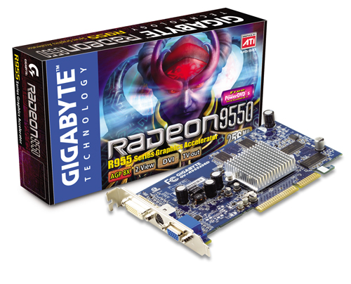 Gigabyte Graphics Card Radeon R9550 256MB AGP image