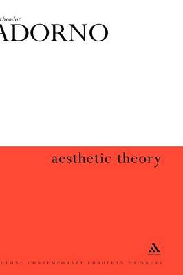 Aesthetic Theory by Theodor W Adorno image