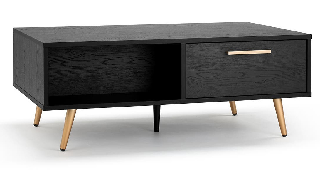 Buy ShangriLa Coffee Table Vienna Collection Black/Gold at Mighty