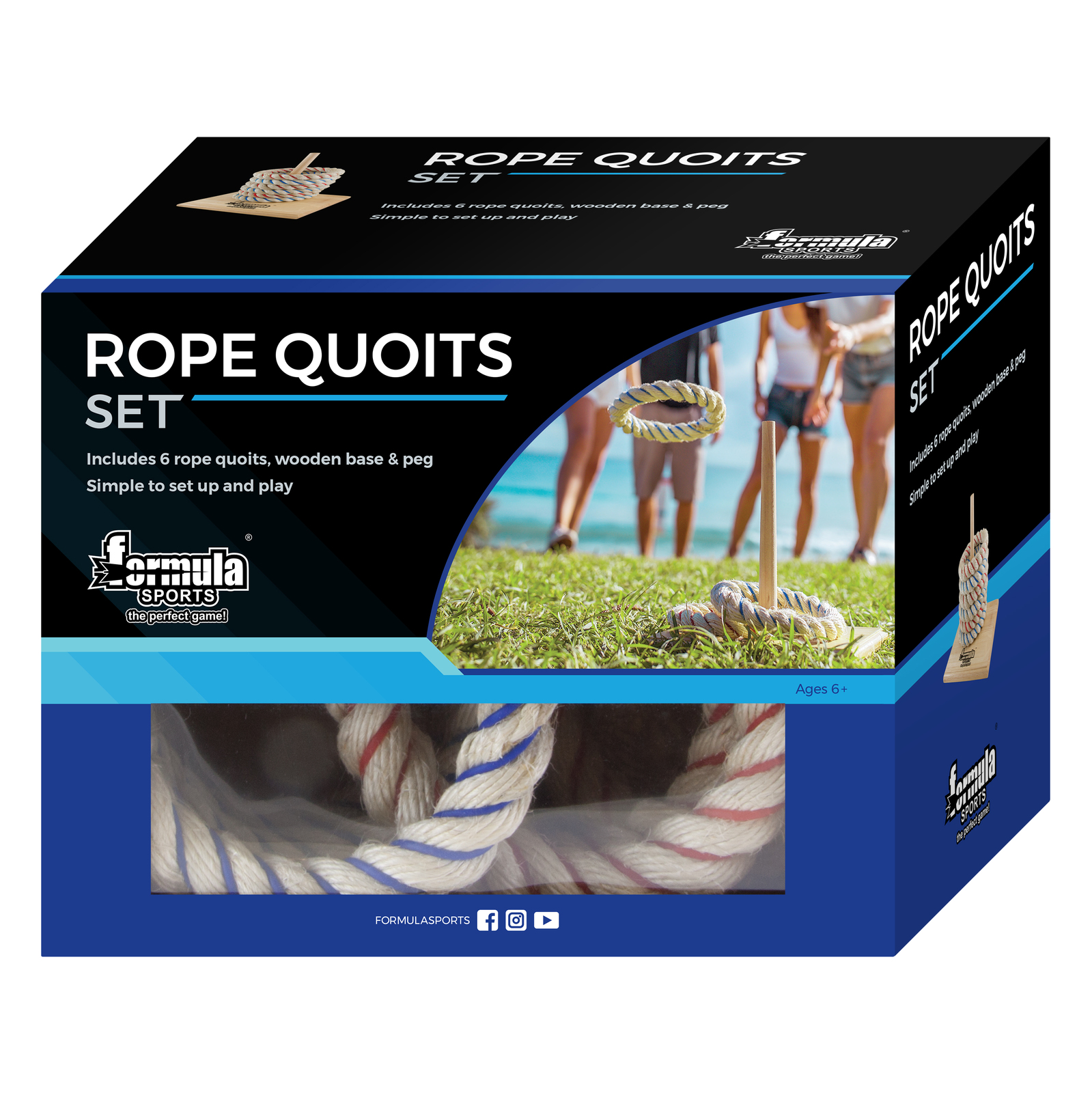 Buy Wooden Rope Quoits Lawn Game at Mighty Ape Australia