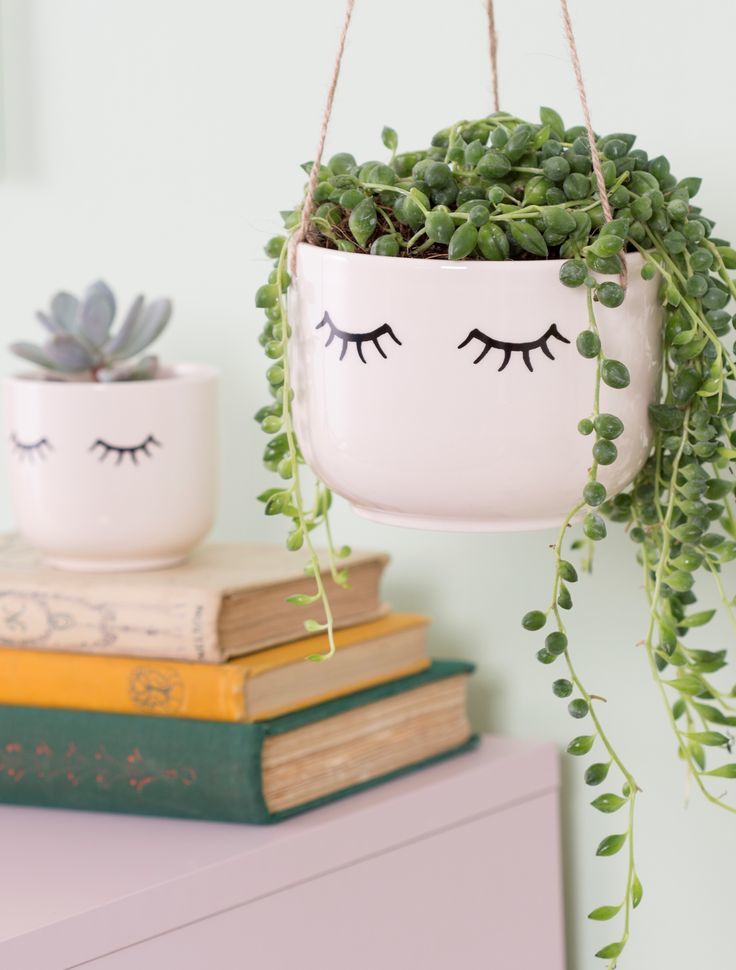 Eyes Shut - Hanging Planter