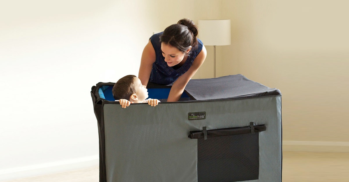 SnoozeShade: Travel Cot Blackout Cover image