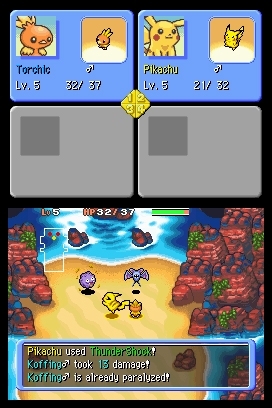 Pokemon Mystery Dungeon: Explorers of Time on DS