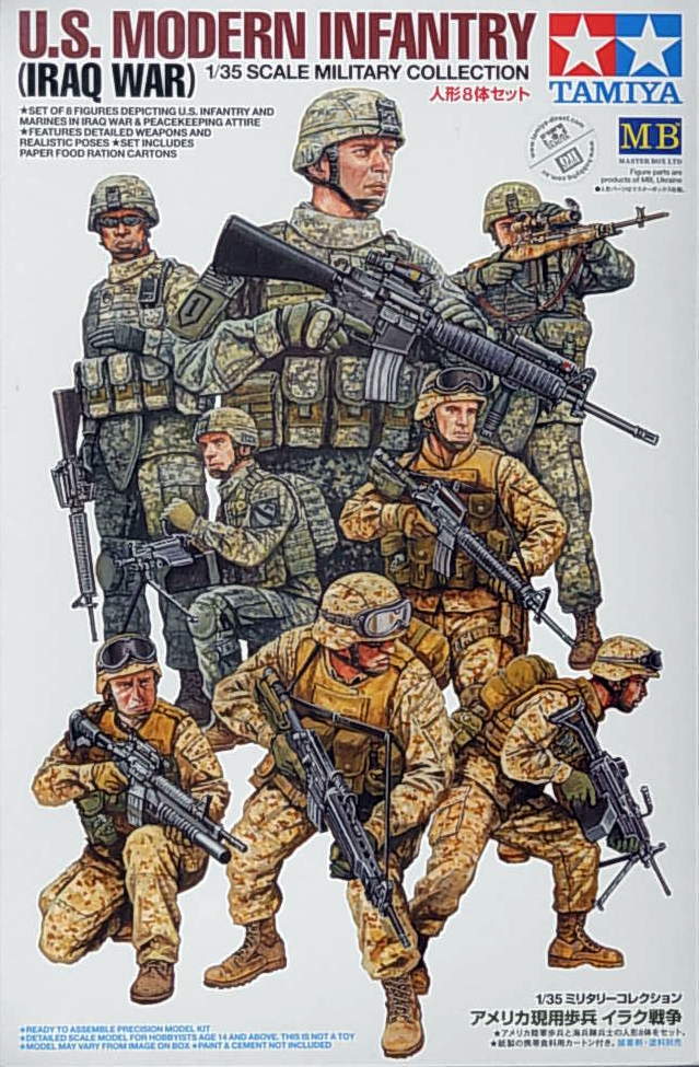 Tamiya 1/35 US Modern Infantry (Iraq War) Model Kit at Mighty Ape