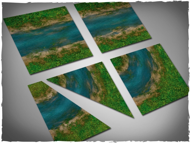 DeepCut Studios Clear River Neoprene Tiles Set image