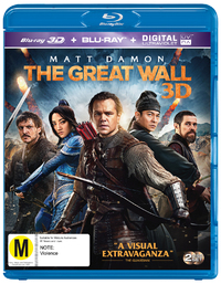 The Great Wall on Blu-ray, 3D Blu-ray