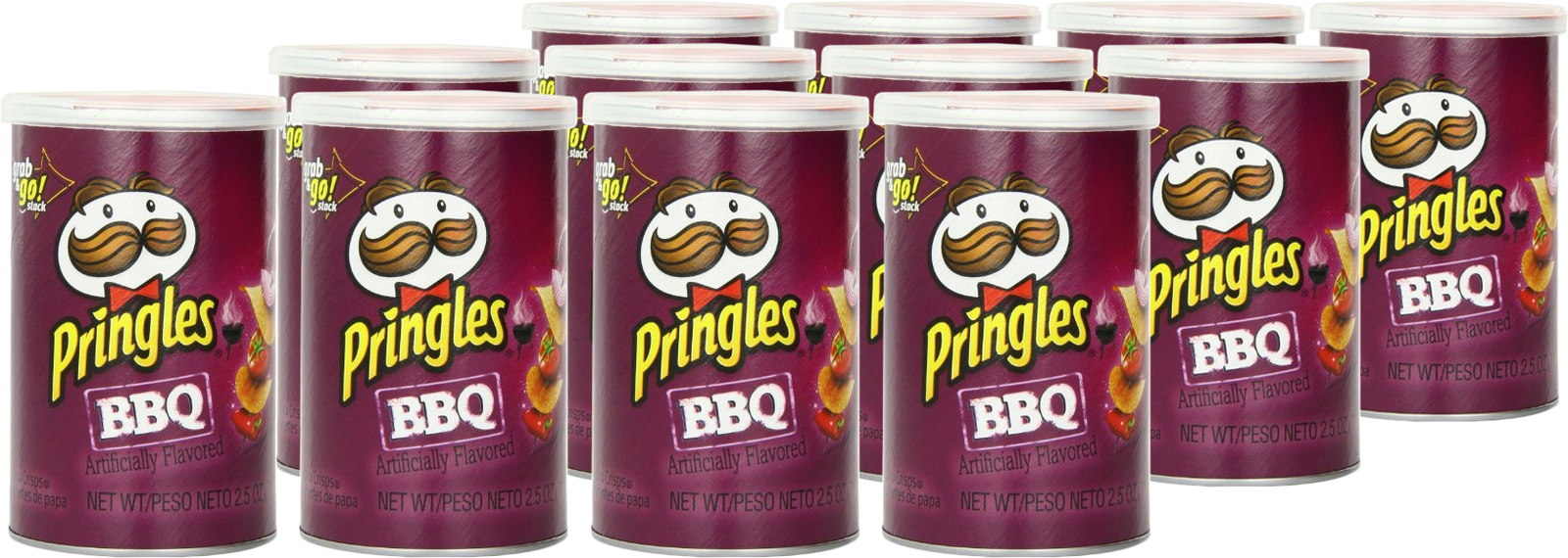 Pringles Grab & Go Small Barbecue 40g 12 pack image