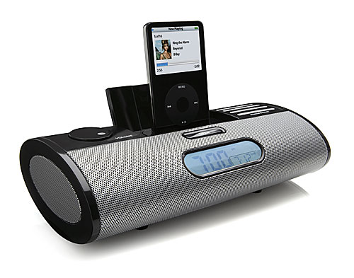 Cygnett GROOVESNOOZE - BLACK - IPOD DOCK ALARM CLOCK RADIO image