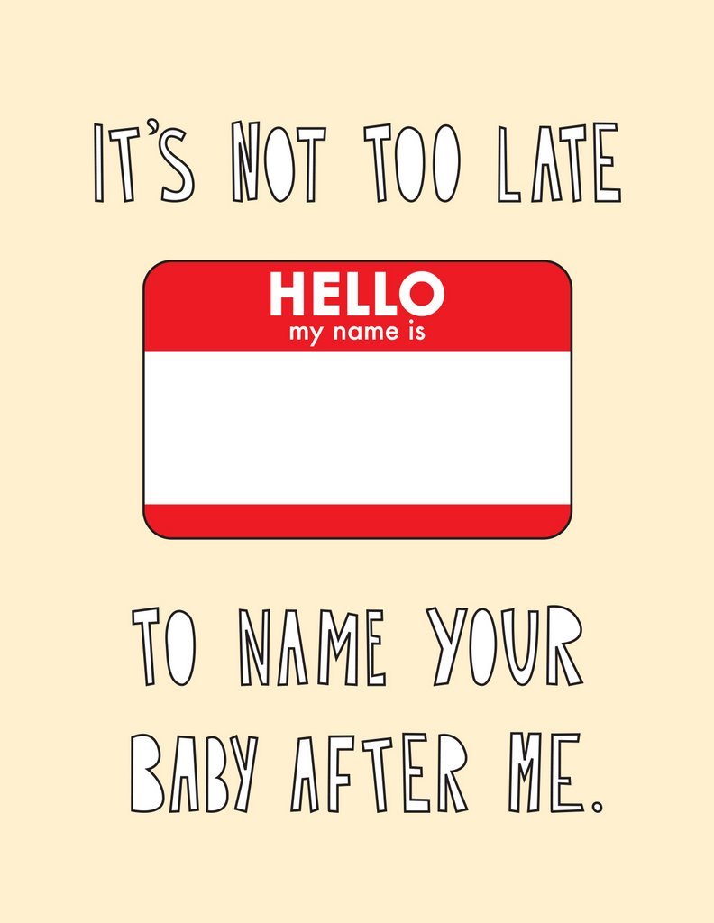 Near Modern Disaster: Named After Me - Greeting Card image