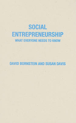 Social Entrepreneurship by David Bornstein image