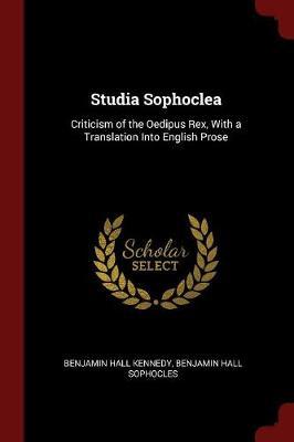 Studia Sophoclea by Benjamin Hall Kennedy image