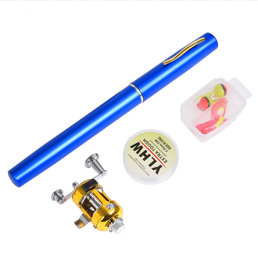 Buy Ape Basics Portable Pocket Mini Pen Telescopic Fishing Rod & Reel