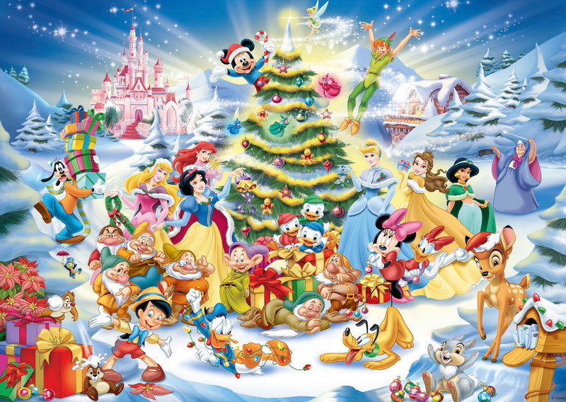 Ravensburger 1000 Piece JIgsaw Puzzle - Disney Christmas Eve image