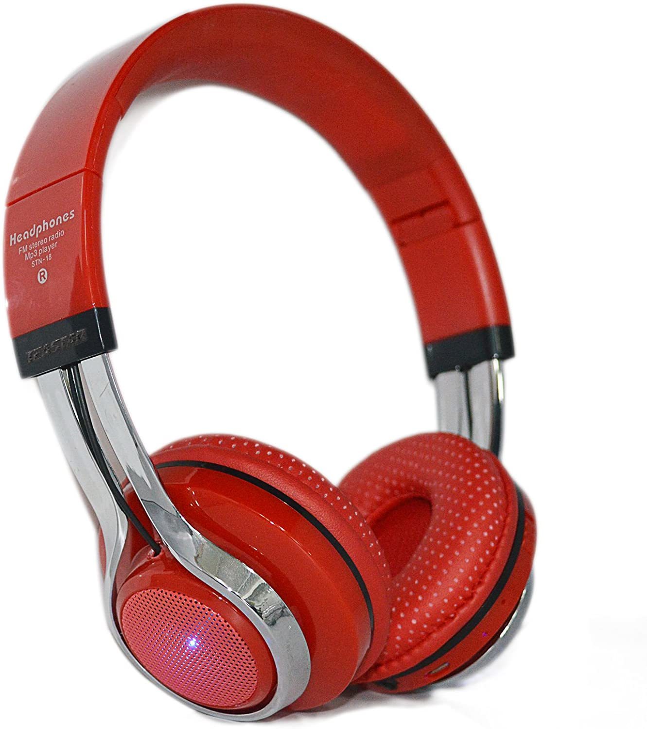 Wireless Headphones Disco LED Bluetooth Headphones with Microphone and