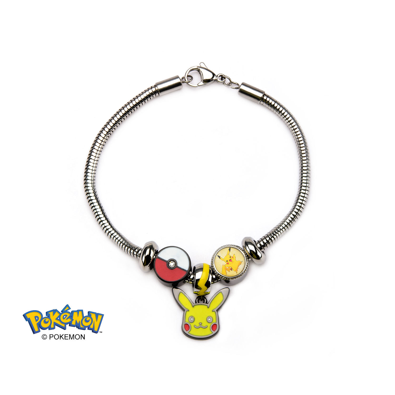 Pokemon Pikachu Bead Charm Bracelet Set image