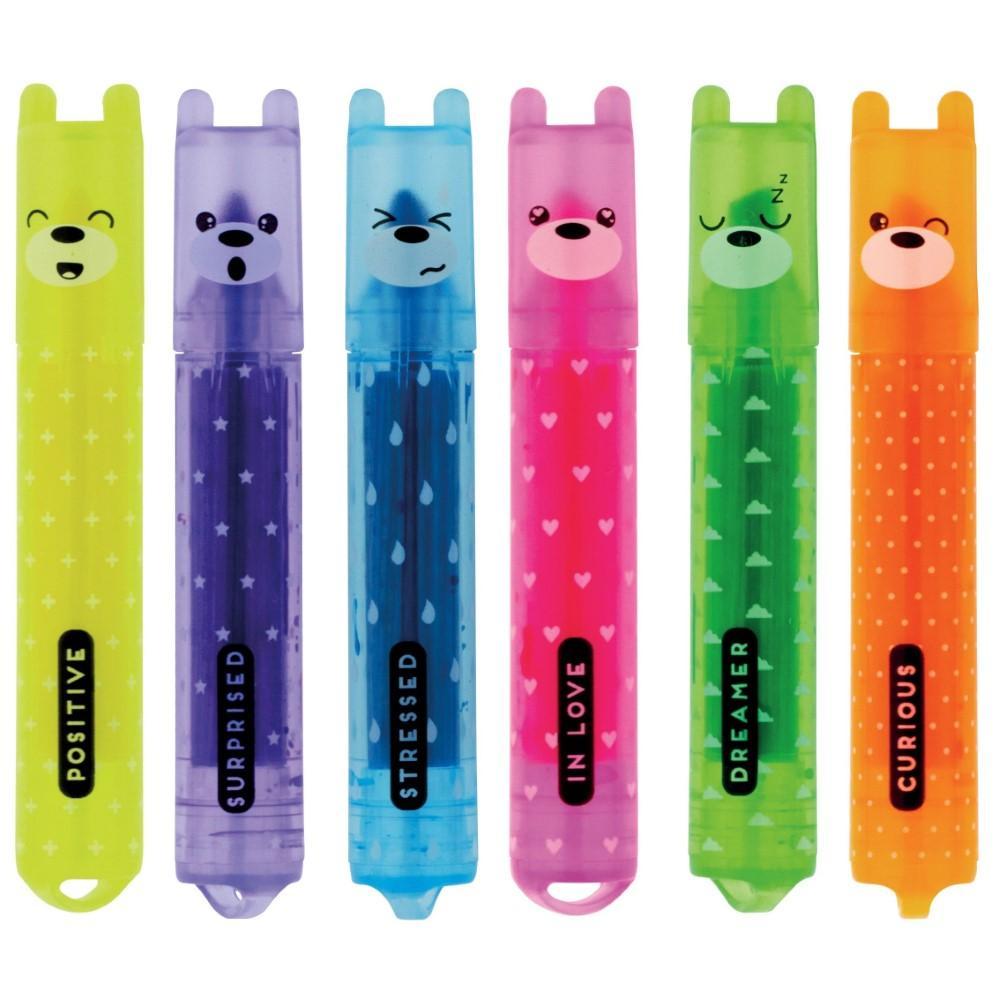 Legami: Teddy's Mood - Mini Highlighters (6 Pack)