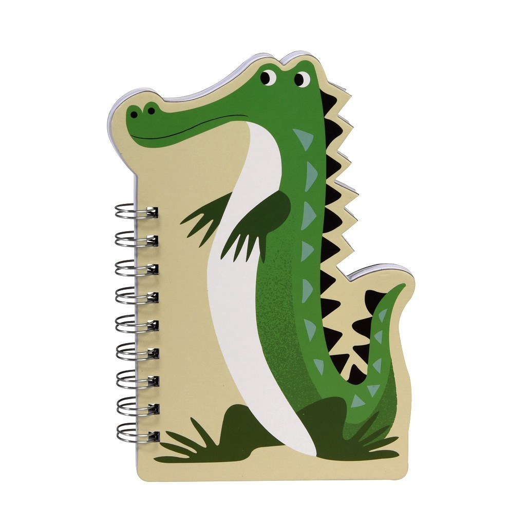 Colourful Creatures Spiral Notebook - Crocodile image