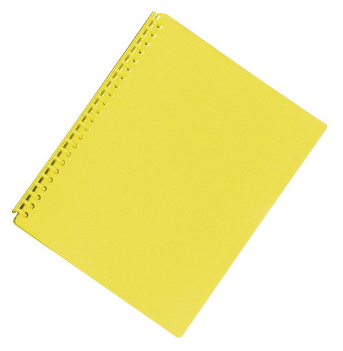Buy FM A4 20 Pocket Refillable Display Book Yellow at Mighty Ape NZ