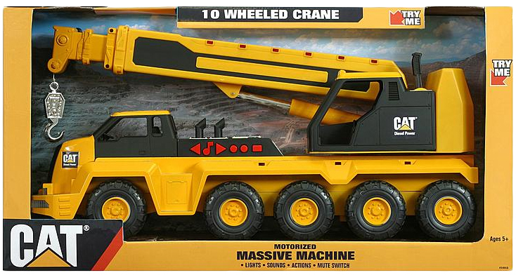 CAT: Massive Machine 10-Wheel Crane