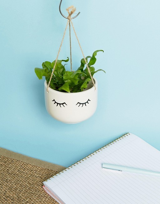 Eyes Shut - Hanging Planter