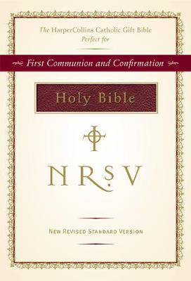 NRSV, The HarperCollins Catholic Gift Bible, Imitation Leather, Burgundy by Thomas Nelson image