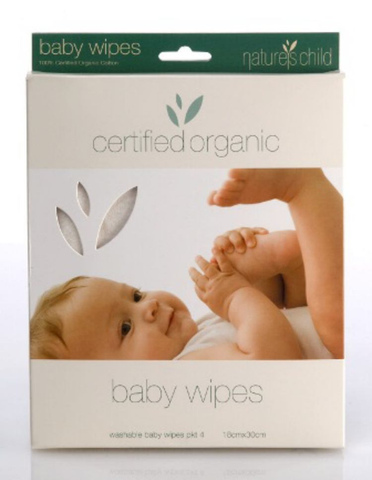 Natures Child: Organic Cotton Baby Wipes (4 Pack) image