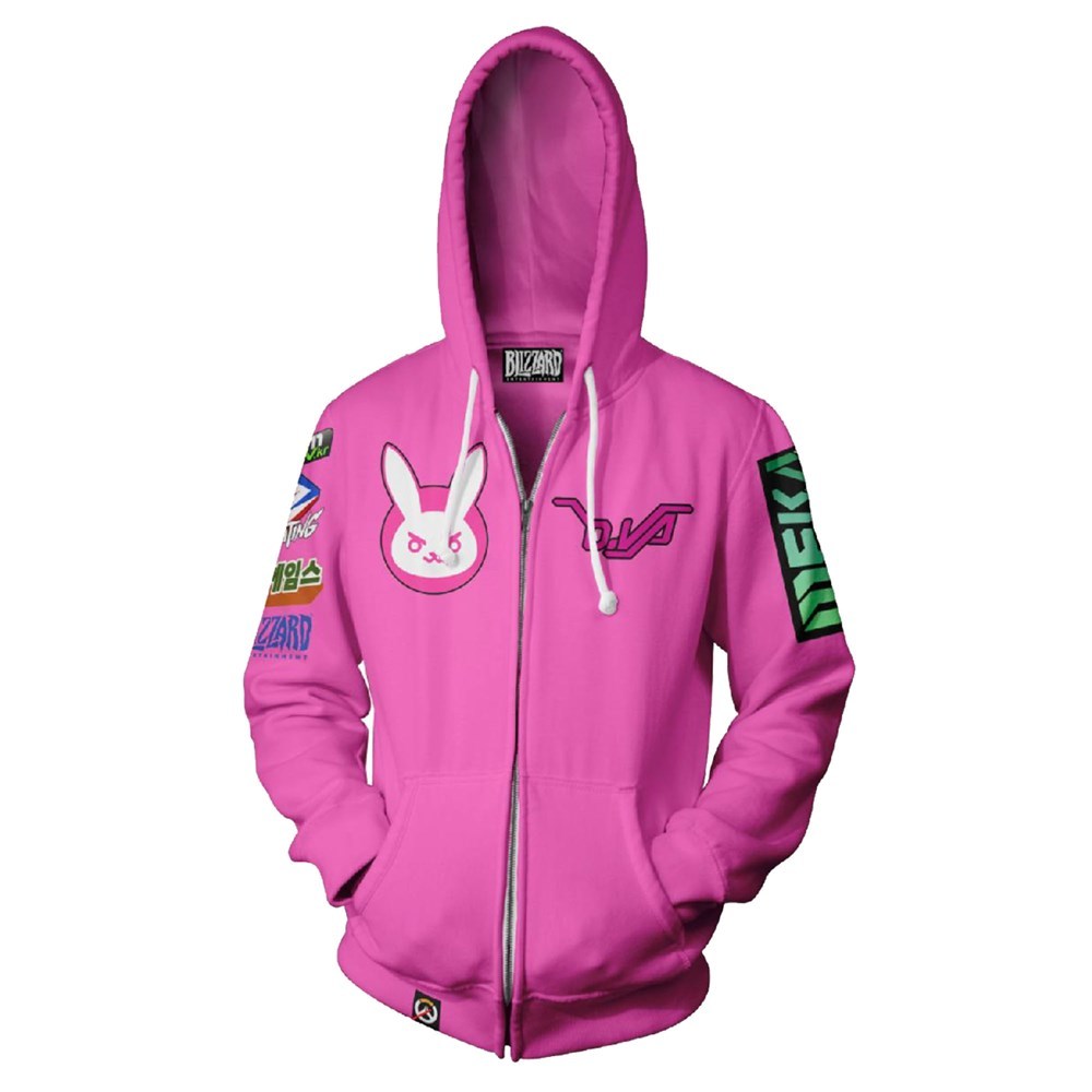 Overwatch Ultimate D.Va Zip-Up Hoodie (Large) image