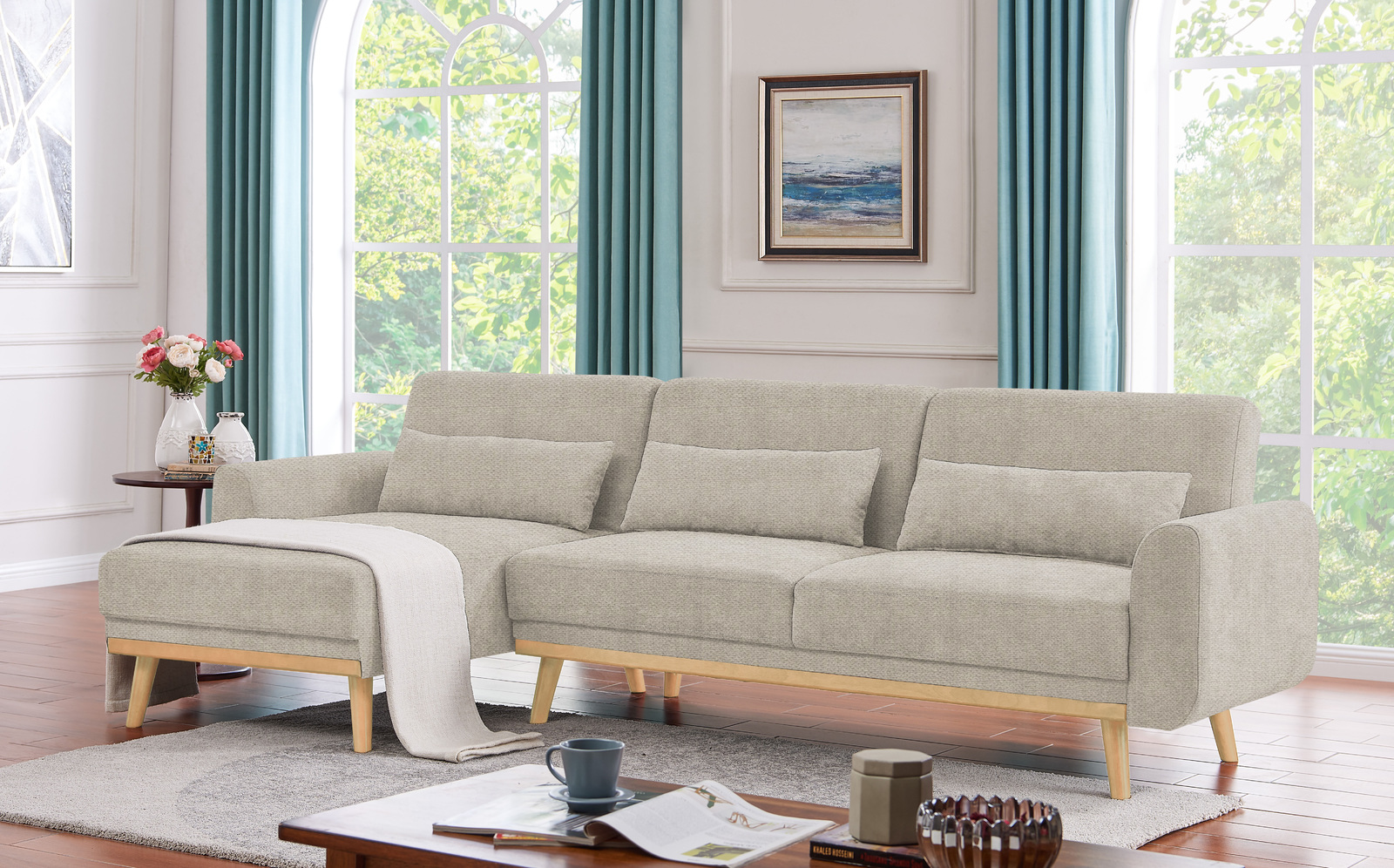 Buy Fraser Country King Size Convertible Sofa Bed with Reversible