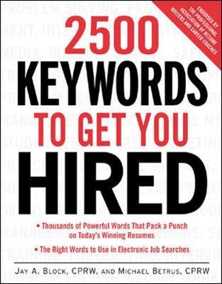 2500 Keywords to Get You Hired by Jay A Block image