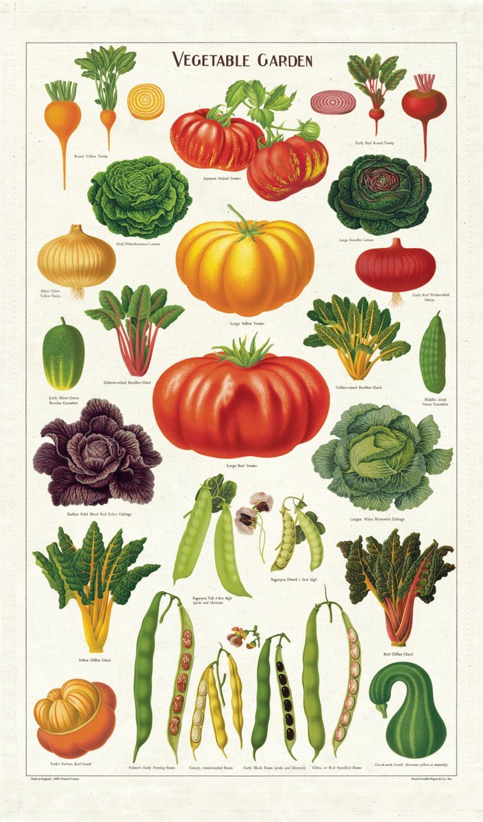 Vegetable Garden Tea Towel image