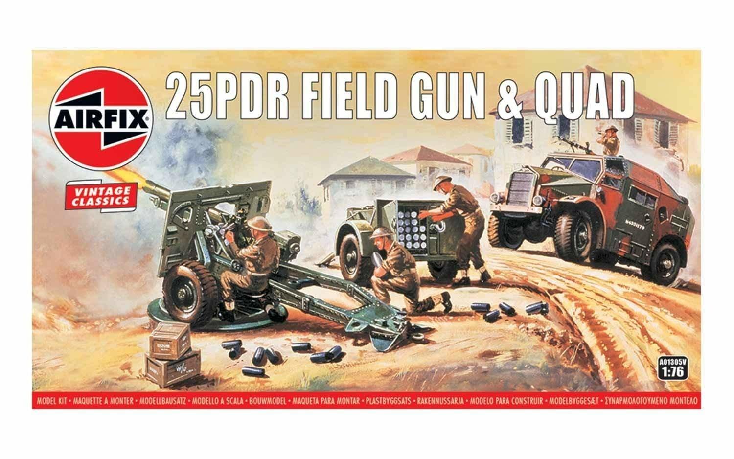Airfix 25PDR Field Gun & Quad 176 Model Kit at Mighty Ape NZ