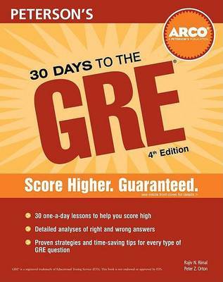 30 Days to the GRE CAT by Peterson's image