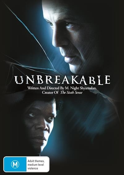 Unbreakable on DVD image