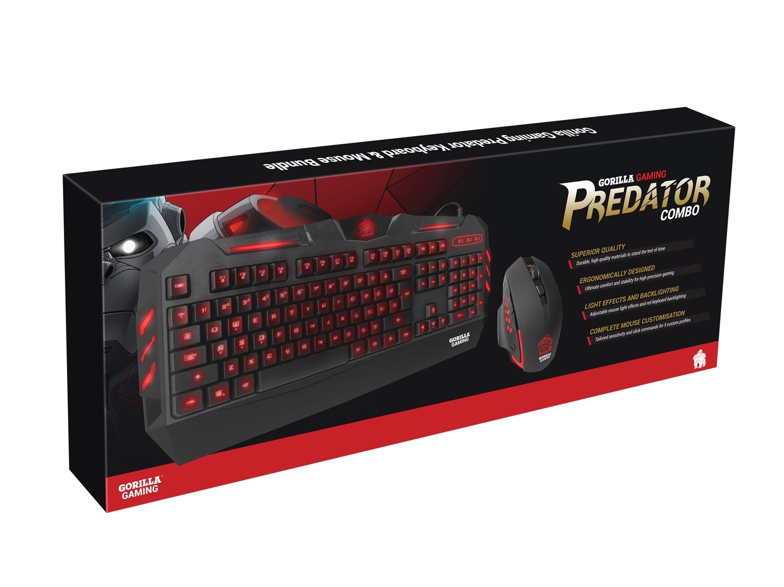 Gorilla Gaming Predator Keyboard & Mouse (Red) Bonus Item at Mighty