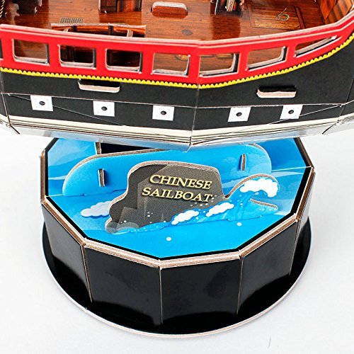 Cubic Fun: Chinese Sailboat - 62 Piece 3D Puzzle image