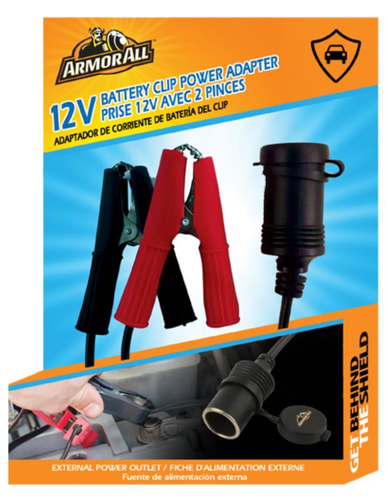 Armor All: 12V Battery Clip Power Adapter